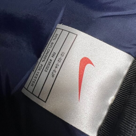 Nike Sling Backpack Blue Orange VTG Y2K School Sports Work Academia Class - Picture 7 of 10